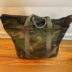 Large LL Bean Hunters Tote Camo Print